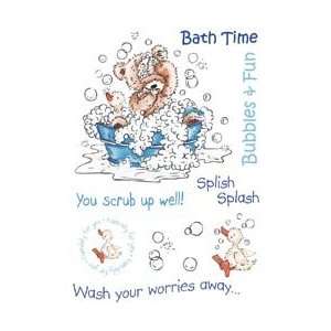   Rubber Stamp Set 4X6 Sheet   Bath Time Arts, Crafts & Sewing