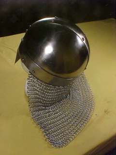 Medieval Norman Helmet w/Chainmail  