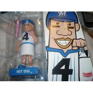   : HOT DOG MILWAUKEE BREWERS BOBBLEHEAD 2011 W TICKET: Everything Else