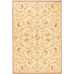  Couristan Tendril Area Rug   39x55, Tan