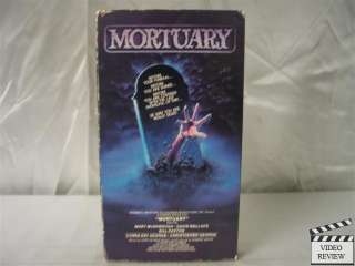 Mortuary VHS Mary McDonough, David Wallace, Bill Paxton  