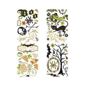  Basic Grey Chipboard Stickers Eerie: Arts, Crafts & Sewing