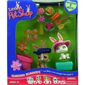  Shop Figures Playset Garden Bunnies with 2 Bunny Rabbits: Toys & Games