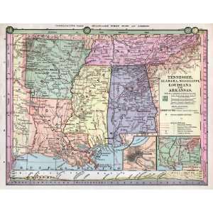   Mississippi, Louisiana & Arkansas by James Monteith