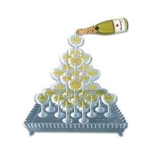   Dimensional Embellishment Champagne Pyramid JJJA C 106; 6 Items/Order