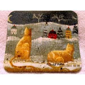  My Two Cats Mouse Pad: Office Products