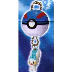  Pokemon Open Pokeball Pachirisu Mascot Keychain Toys 