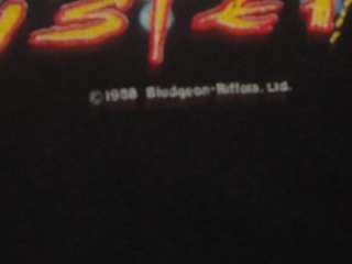   Hysteria Tour T Shirt XL Vtg 1988 Bludgeon Riffola Ltd 50% Poly Rock