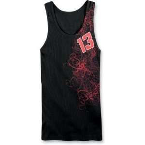  Icon Womens Girl Racer Tank Top   Small/Black: Automotive