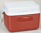 rubbermaid 5 quart personal ice chest cooler red one day