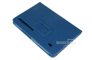 Leather Case Cover Stand For Motorola Moto Xoom Blue  