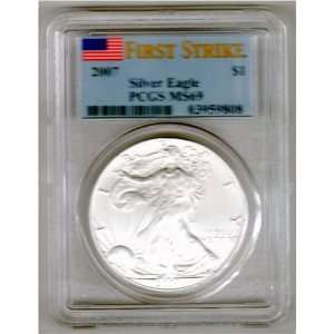   2007 Silver Eagle   PCGS MS69   First Strike 
