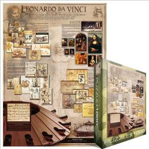  Eurographics   Leonardo DaVinci History Collage (1000pc) Toys & Games