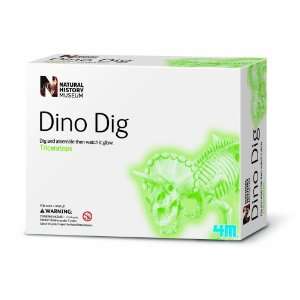   History Museum Dig a Glow in the Dark Triceratops: Toys & Games