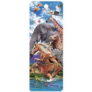   , Animals on the Run, 3 D Bookmark with Tassel