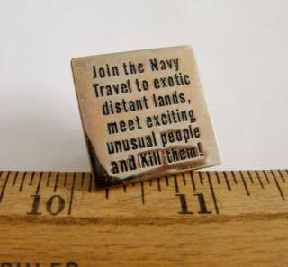 NEW Join the US Navy Humor Lapel Pin NEW  