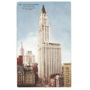  Postcard Woolworth Building New York City 