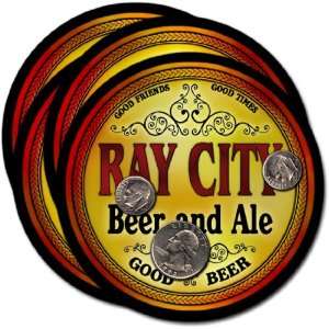 Ray City, GA Beer & Ale Coasters   4pk 