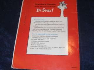   the Big Hearted Moose 1980 book Dr. Seuss PB 9780394845401  