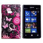 flower hard back cover case for Nokia Lumia 900 ACE Windows 003#