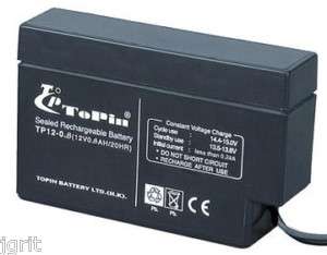 ToPin rechargable lead acid battery TP12 0.8 alarm syst  