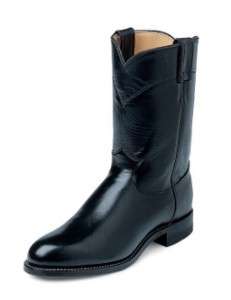 NUEVO! ¡Popular negro de las botas de #3133 Kipskin de Justin 