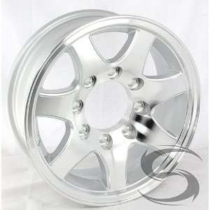  16 x 6 T02 Aluminum Trailer Wheel 8 on 6.50: Automotive