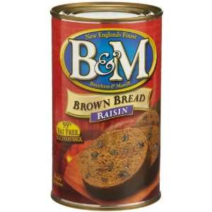 Brown Bread with Raisins, 16 Oz. Can Grocery & Gourmet Food