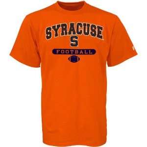  Russell Syracuse Orange Orange Football T shirt Sports 