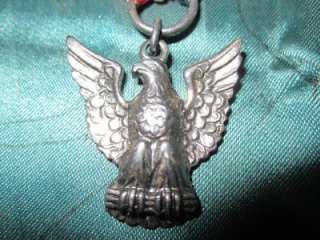 BSA Boy Scouts of America Vintage 1940s Sterling Silver Eagle Award 