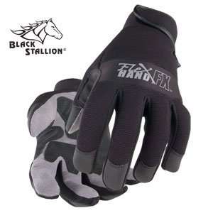    BLK Standard Reinforced Mechanics Gloves   Synt: Home Improvement