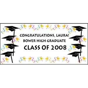  Graduation Caps Personalized Banner 