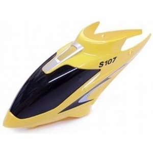  New Syma S107 01 RC Helicopter Canopy Head Cover   Yellow 