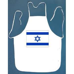  Israel Israeli Flag BBQ Barbeque Apron with 2 Pockets 