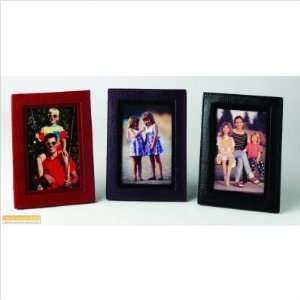 Budd Leather 542046 4 x 6 Leather Photo Frame Color 