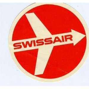  SWISSAIR Luggage Label / Baggage Sticker 