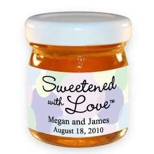 Sweetened With Love Pastel Polka Dots Honey Jars 