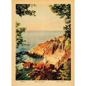   Sweden Coastal Rocks Landscape   Original Color Print