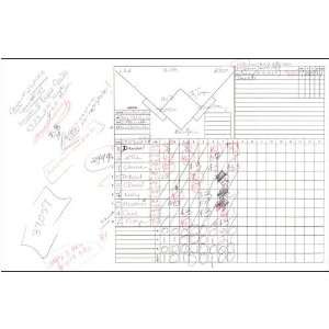 Suzyn Waldman Handwritten/Signed Scorecard Yankees at Blue Jays 8 21 