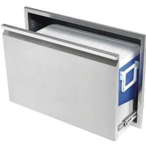   Stainless Steel Cooler Drawer With 48 Quart Ice Chest: Patio, Lawn