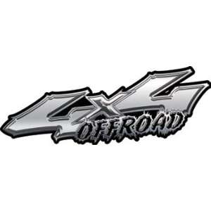    Wicked Series 4x4 Truck or SUV Offroad Decals in Silver Automotive