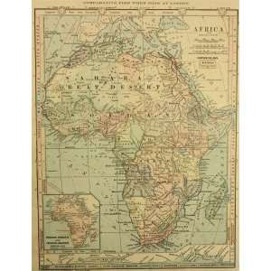  Monteith map of Africa (1890): Office Products