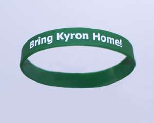 Bring Kyron Horman Home silicone wristband  