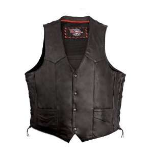  Milwaukee Motorcycle Clothing Company Mens Side Lace Vest 