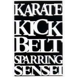  Karate Titles Laser Cut Set in white Arts, Crafts 