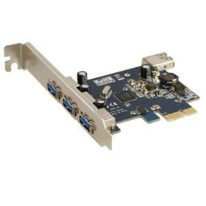 Koutech 4 Port SuperSpeed USB 3.0 PCI Express (x1) (3x External and 1x 