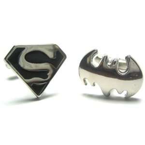    Superhero Set (1 pair of Batman & 1 pair of Superman) Jewelry