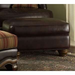  All Leather Chair Ottoman by AICO   Biscotti (34975)