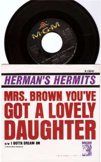 HERMANS HERMITS Mrs. Brown Youve Got A Lovely45w/PS  