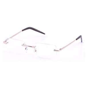  Gold Rimless Rectangle Computer Glasses with Case: Health 
